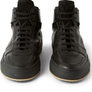 Common Projects Bball Leather High Top Sneakers